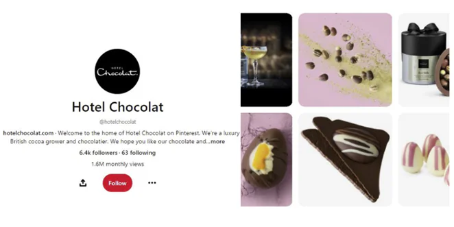Hotel Chocolat Pinterest Brand